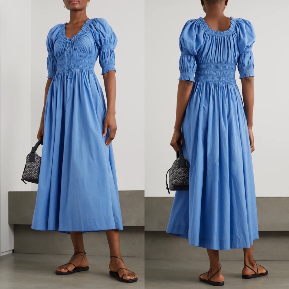 Doen blue ischia dress size medium
